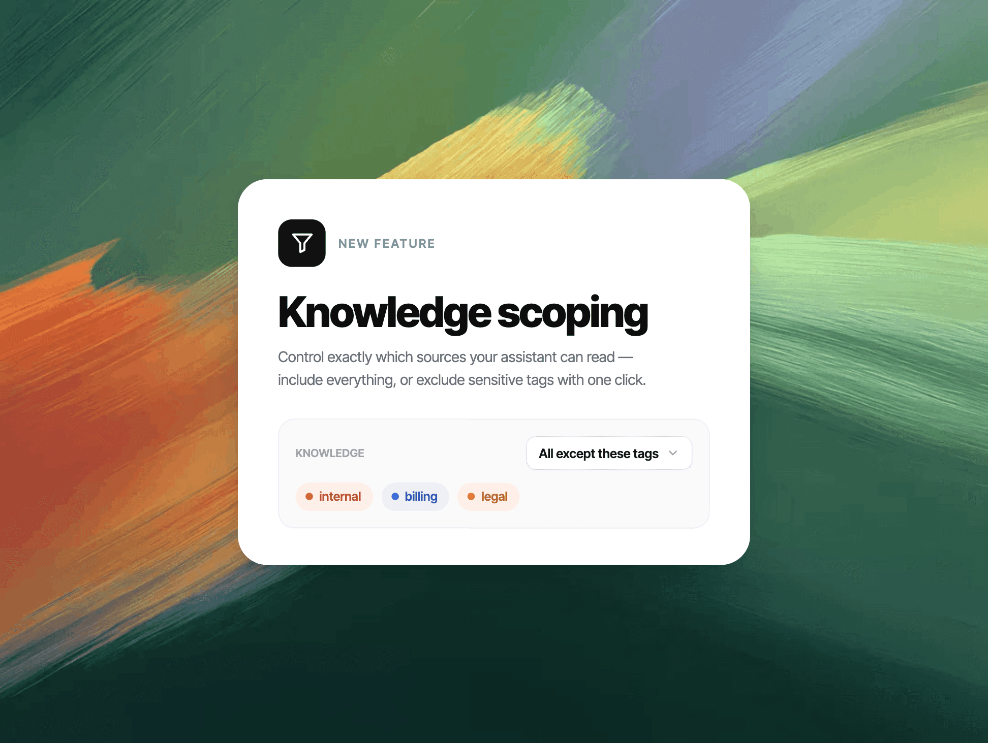 Give every AI agent its own knowledge ⭐