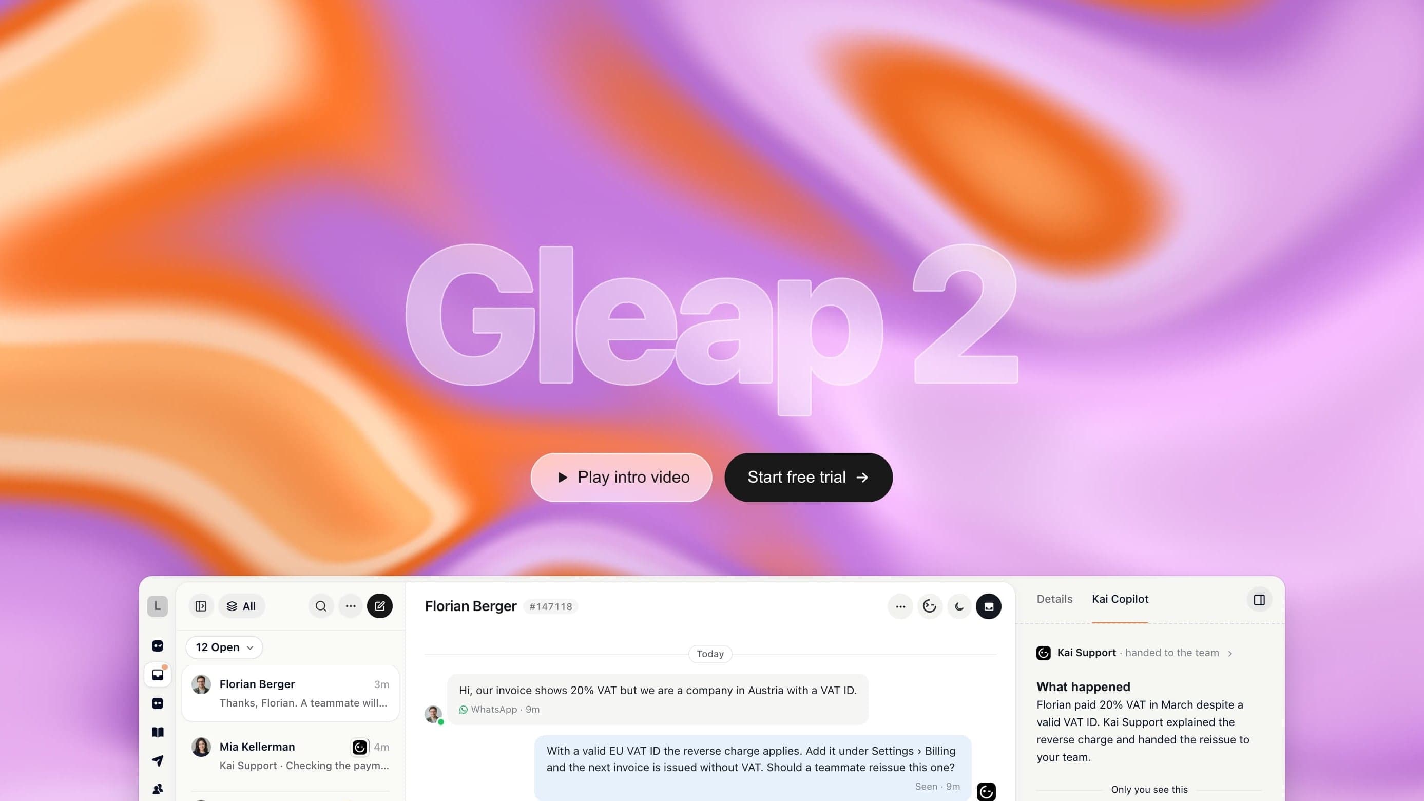 Introducing Gleap 2: AI customer support that runs itself